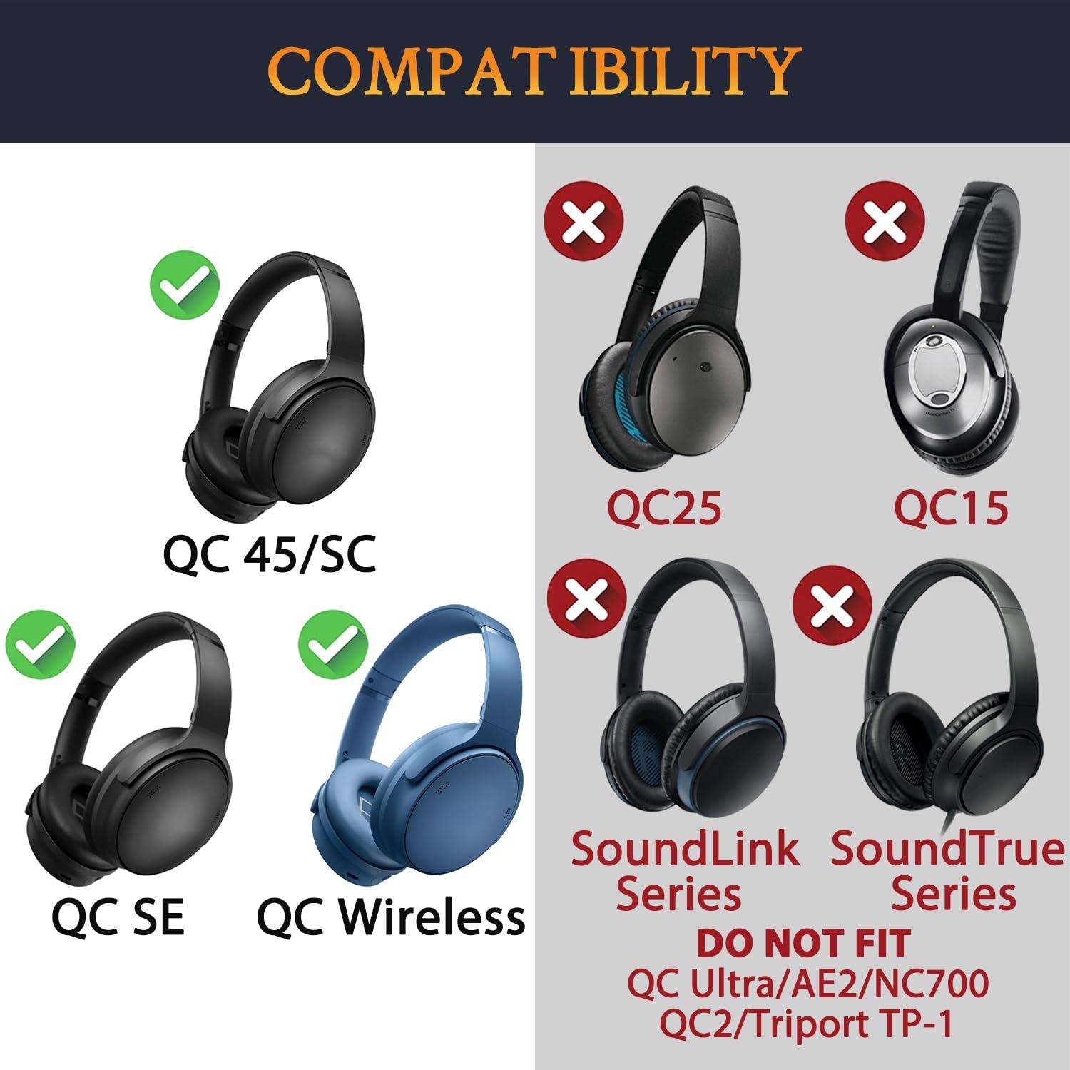 Amazon | SOULWIT ヘッドバンド ヘッドバンドパッド Bose QuietComfort